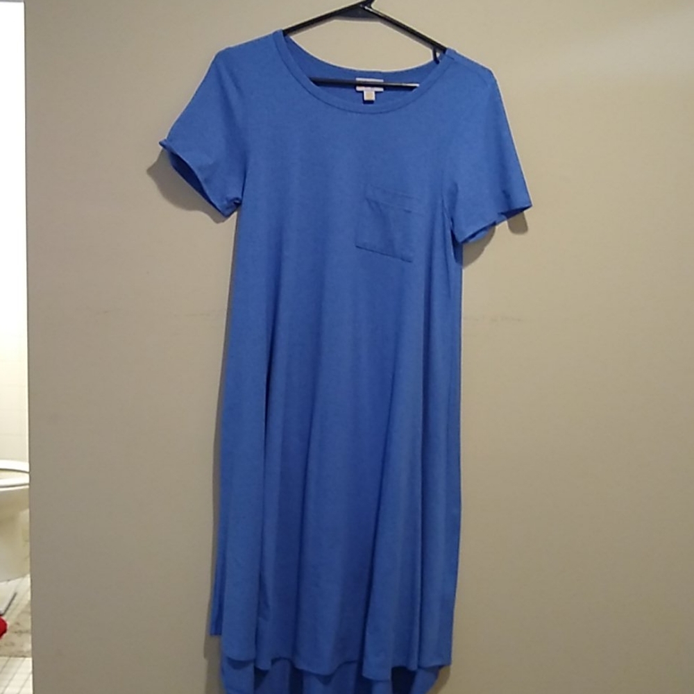 3/20 LuLaRoe Carly Dress Heathered Blue